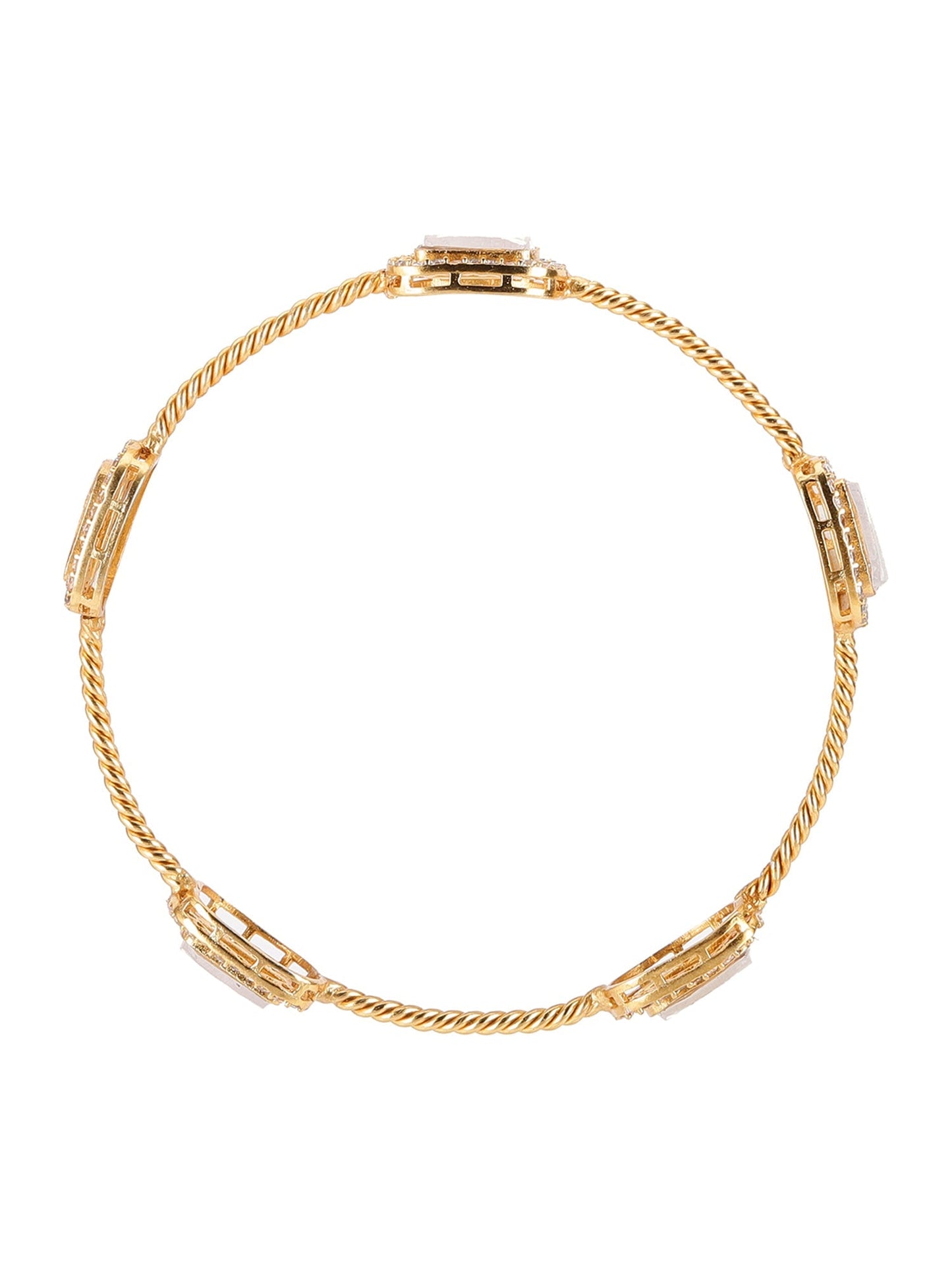 Kundan Bangle - Ruby Raang