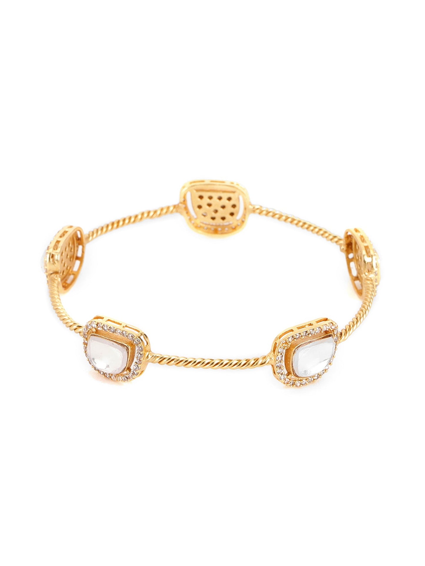Kundan Bangle - Ruby Raang
