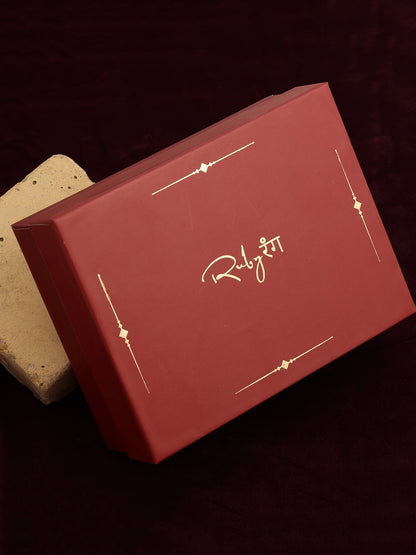 Kundan Bangle - Ruby Raang