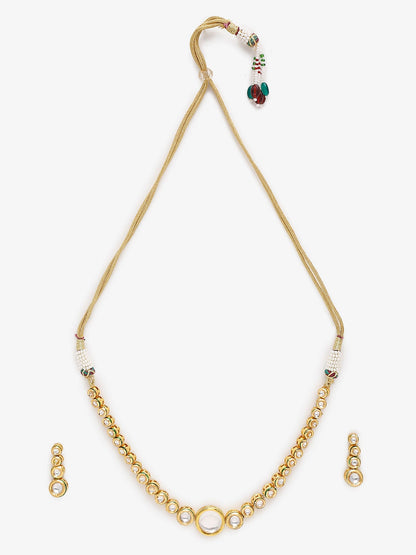 Women's Choker With Earrings - Ruby Raang