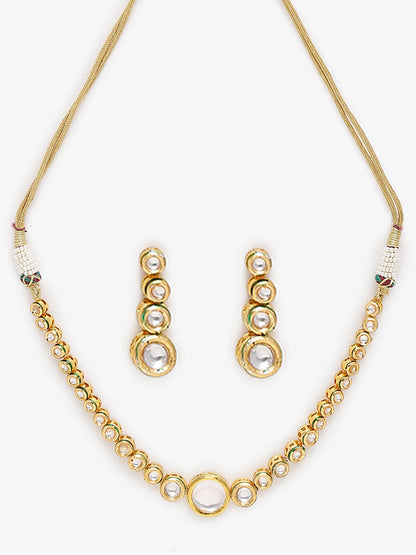 Women's Choker With Earrings - Ruby Raang