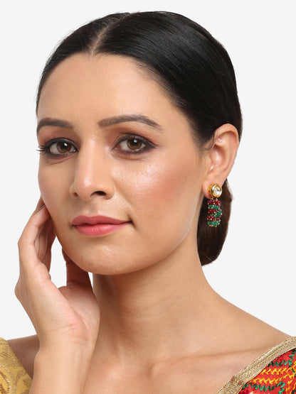 Multicoloured Contemporary Drop Earrings - Ruby Raang