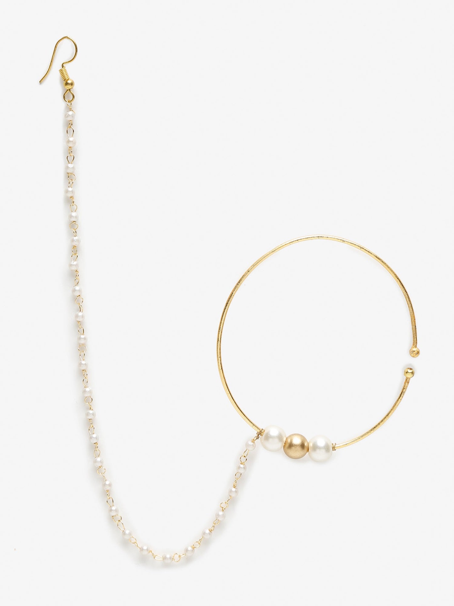 Women's Pearl Nose Ring - Ruby Raang