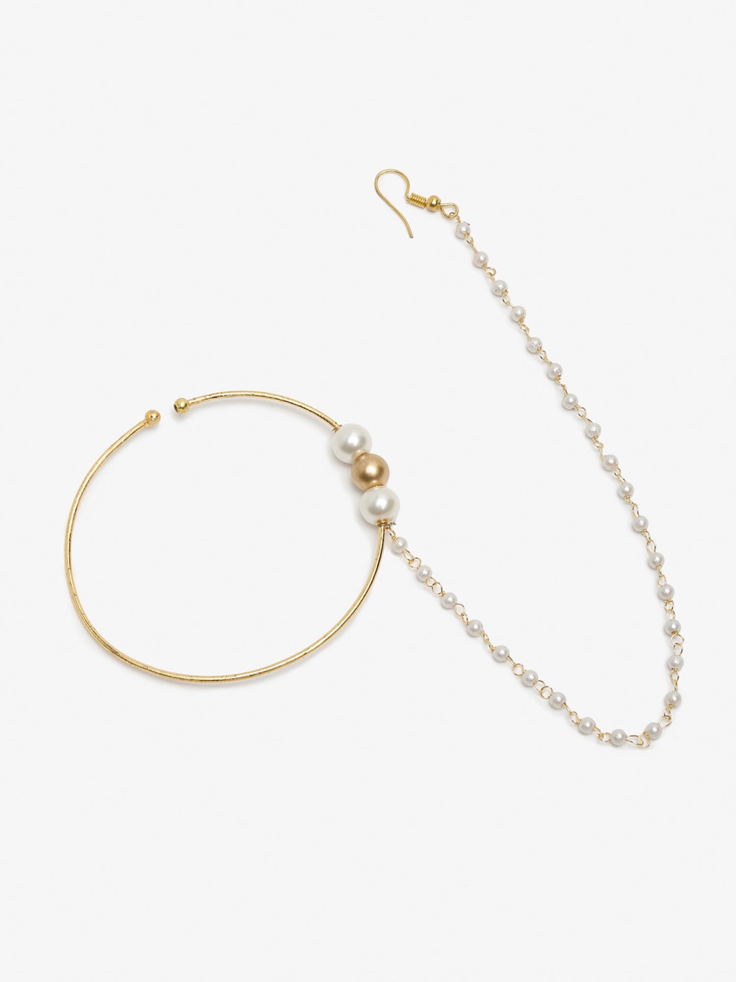Women's Pearl Nose Ring - Ruby Raang