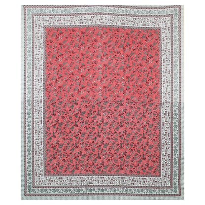 Rudra Bazaar Multicolour 210 TC Cotton Double King Bedsheet With 2 Pillow Covers