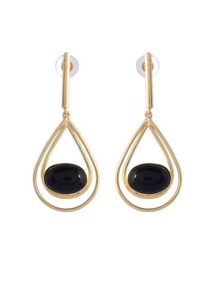 VOJ Women Gold Color stainless steel Earrings