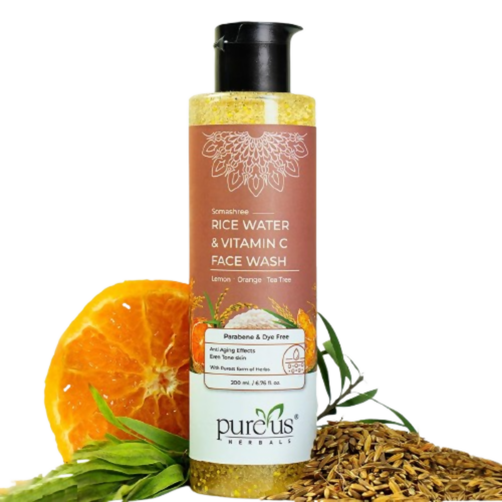 Pureus Herbals Somashree Rice Water & Vitamin C Face Wash