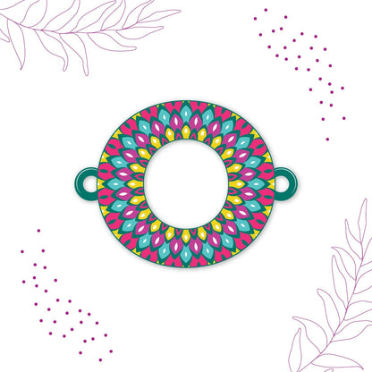 Indianvibez Alphabet O Wooden Rakhi - Kids Rakhi