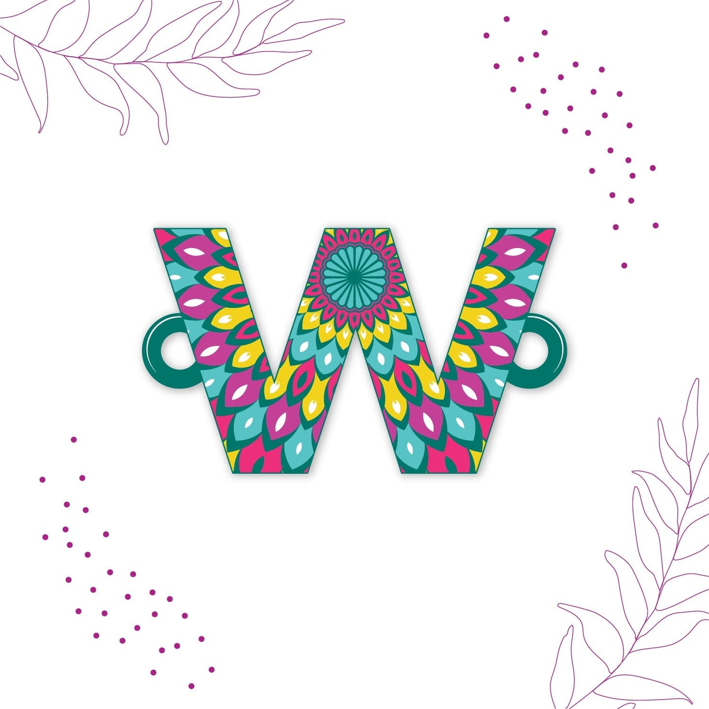 Indianvibez Alphabet X Wooden Rakhi - Kids Rakhi