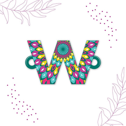 Indianvibez Alphabet X Wooden Rakhi - Kids Rakhi