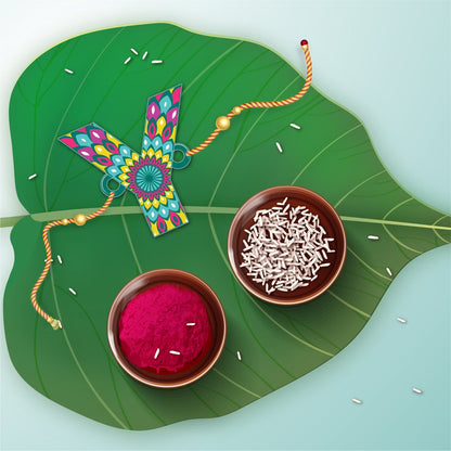 Indianvibez Alphabet Y Wooden Rakhi - Kids Rakhi