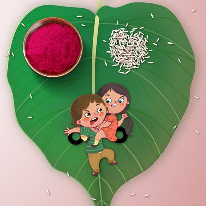 Indianvibez Annoying Brother Wooden Rakhi with Rudraksha, Funny & Quirky Rakhi for Bhaiya, Shop India - Kids Rakhi