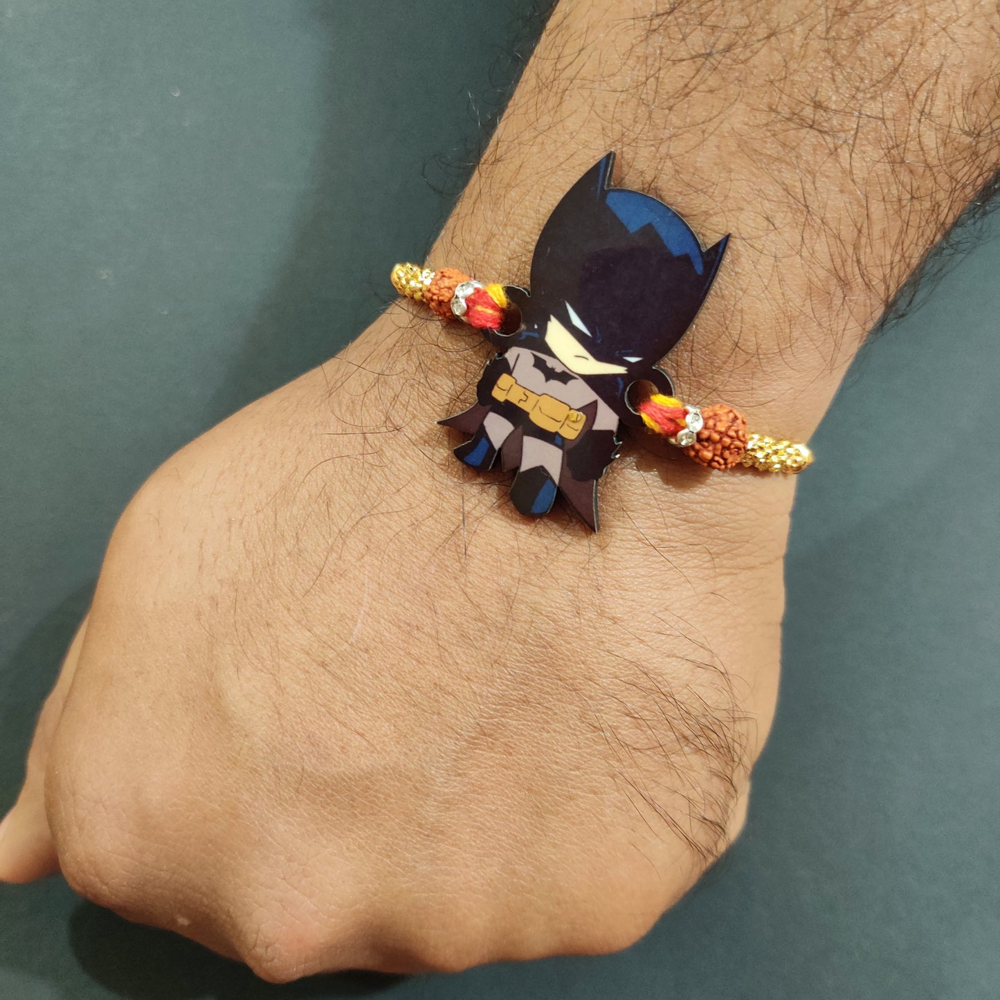 Indianvibez Batman Wooden Rakhi - Kids Rakhi