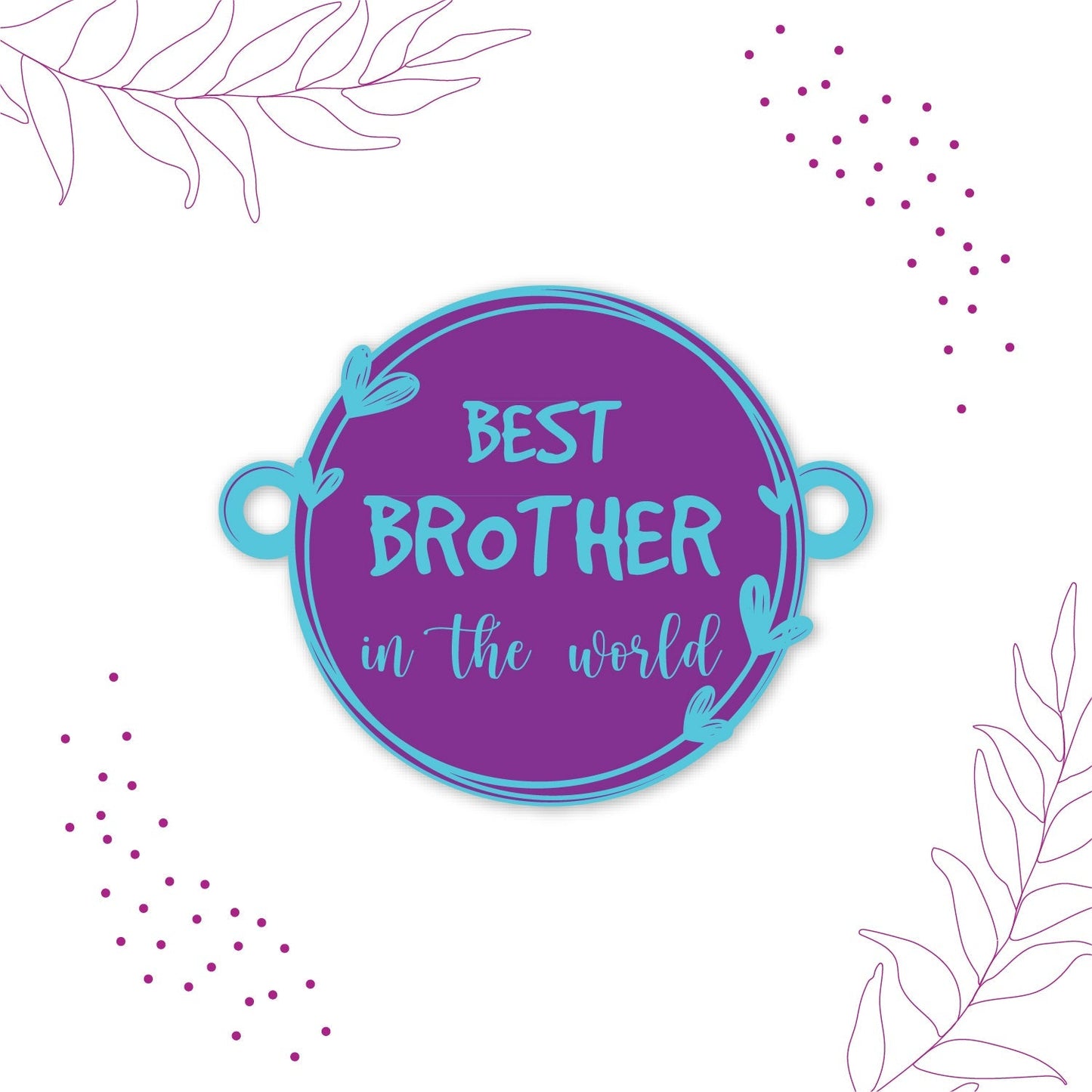 Indianvibez Best Brother in the World Wooden Rakhi with Rudraksha Thread| Rakhi for Bhaiya, Shop India - Kids Rakhi