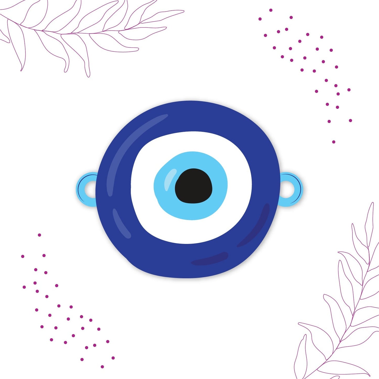 Indianvibez Evil Eye Rakhi with Rudraksha Thread, Rakhi for Brother - Kids Rakhi