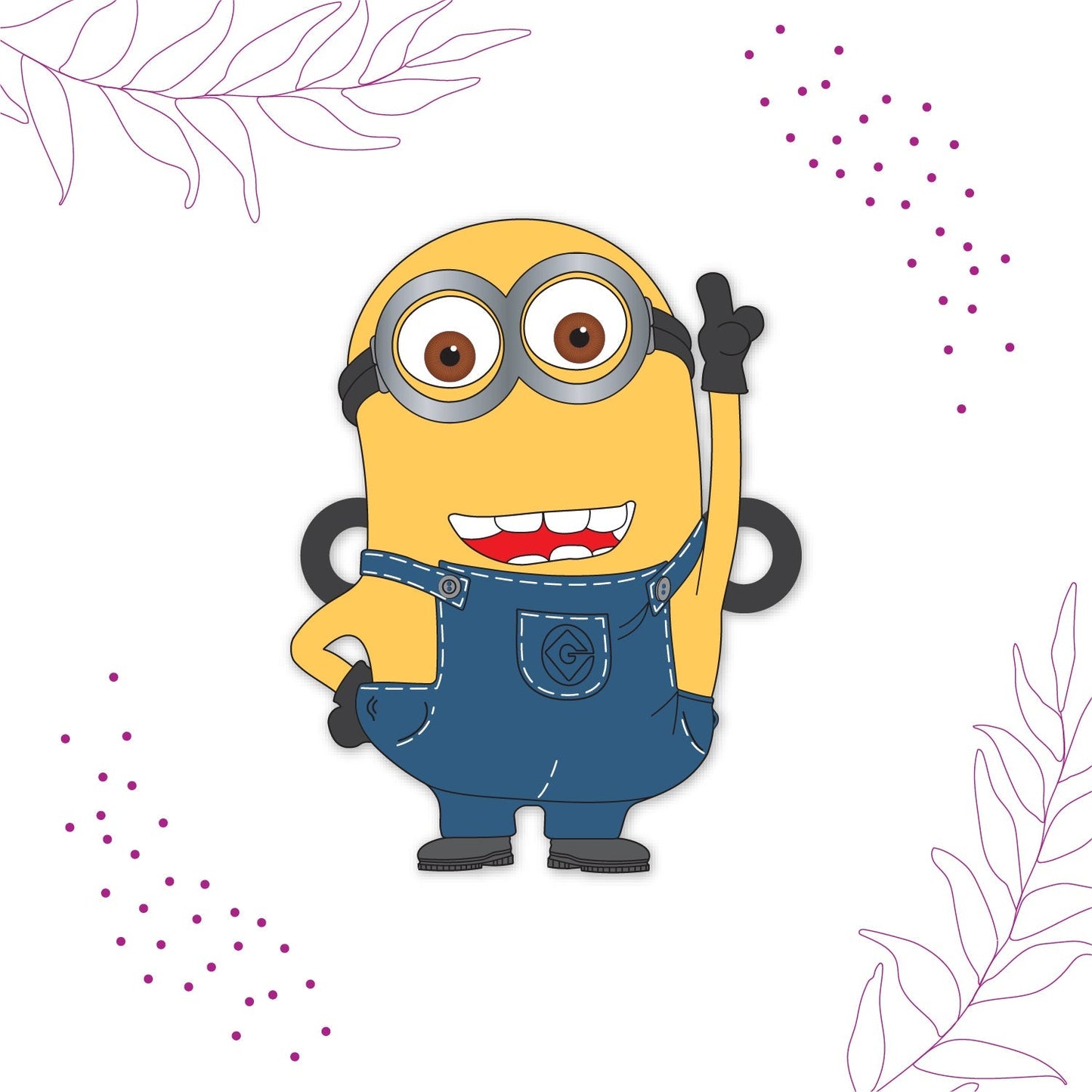 Indianvibez Minion Wooden Rakhi with Rudraksha, Funny Rakhi for Bro, Shop India - Kids Rakhi