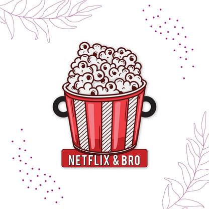 Indianvibez Netflix & Bro Wooden Rakhi with Rudraksha, Chill Bhai Rakhi, Shop India - Kids Rakhi