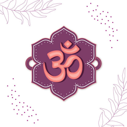 Indianvibez Om Wooden Rakhi with Rudraksha Thread, Rakhi for Brother - Kids Rakhi