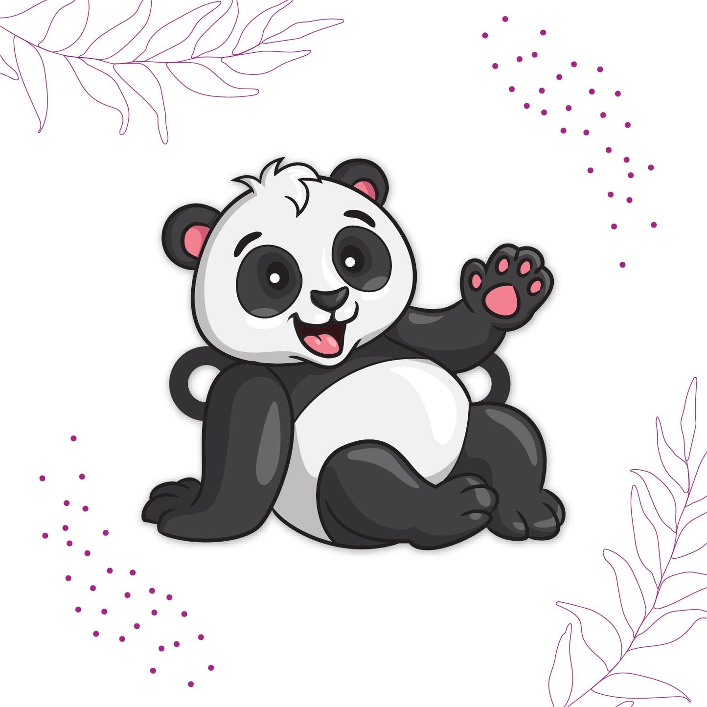 Indianvibez Panda Wooden Rakhi with Rudraksha, Cute Animal Rakhi for Brother, Shop India - Kids Rakhi