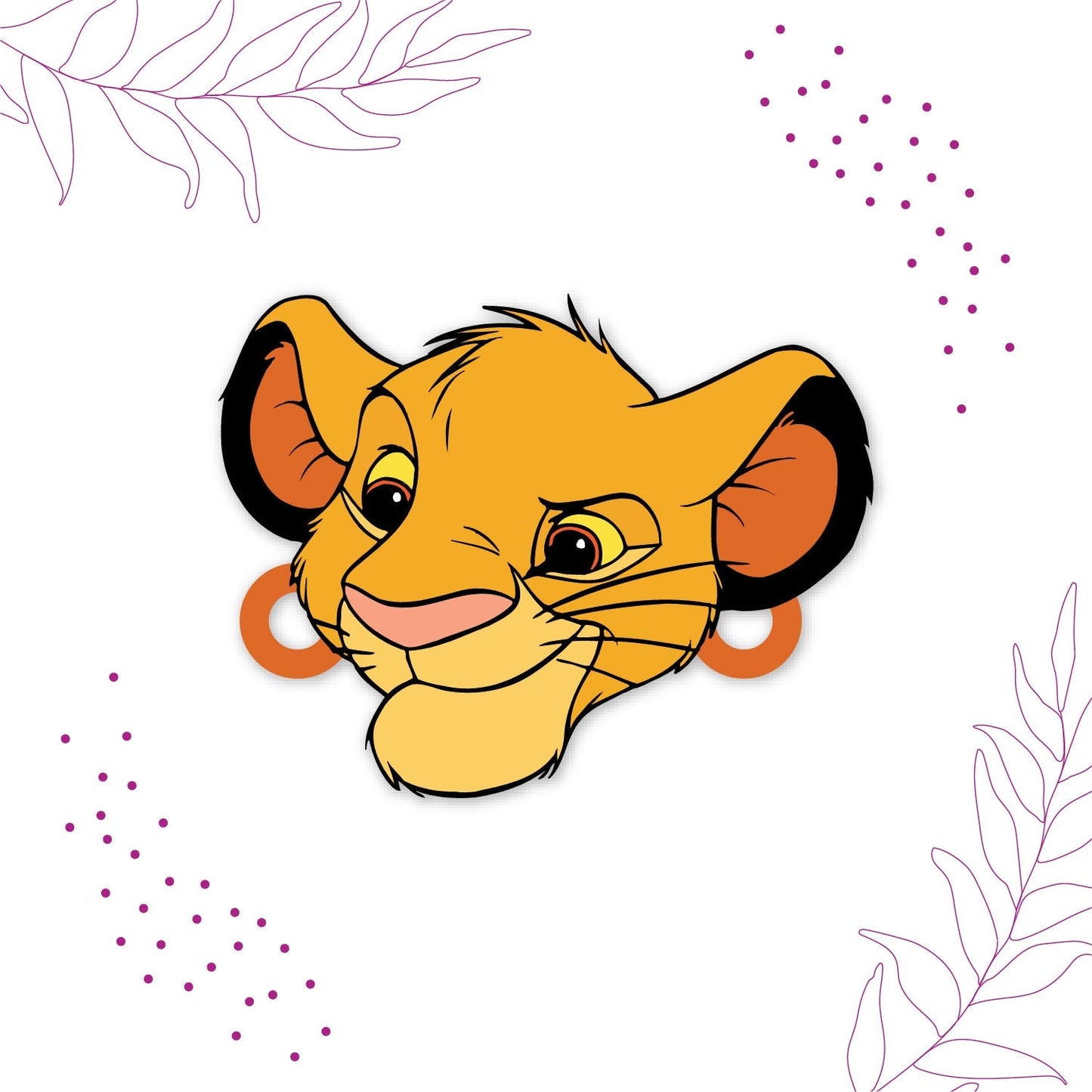 Indianvibez Simba Wooden Rakhi with Rudraksha, Lion King Rakhi for Bro, Shop India - Kids Rakhi