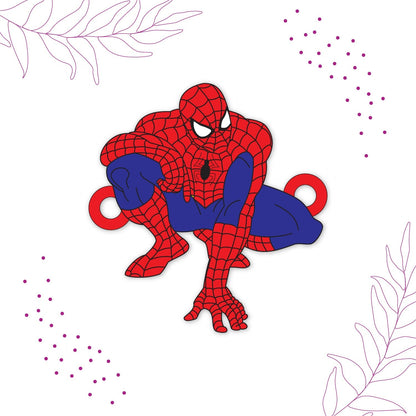 Indianvibez Spiderman Wooden Rakhi with Rudraksha, Superhero Rakhi for Kids & Bro, Shop India - Kids Rakhi