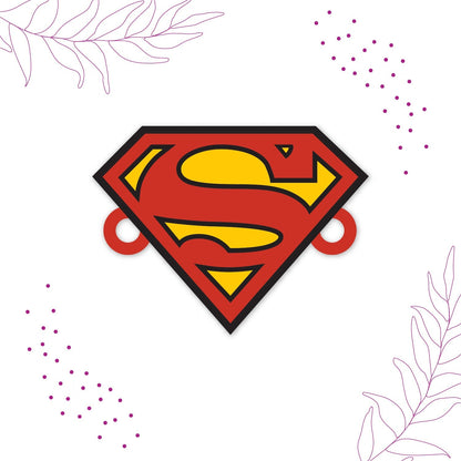 Indianvibez Superman Wooden Rakhi with Rudraksha, Superhero Rakhi for Brother, Shop India - Kids Rakhi