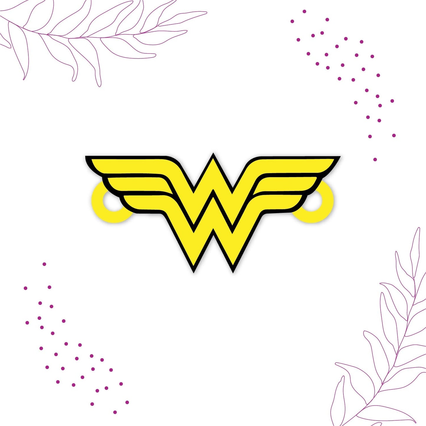 Indianvibez Wonder Woman Wooden Rakhi/Lumba - Kids Rakhi