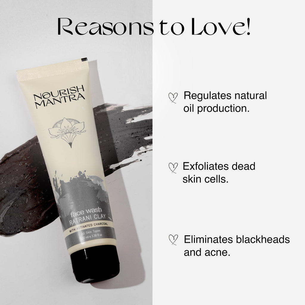Nourish Mantra Ratrani Clay Face Wash - 100 ml