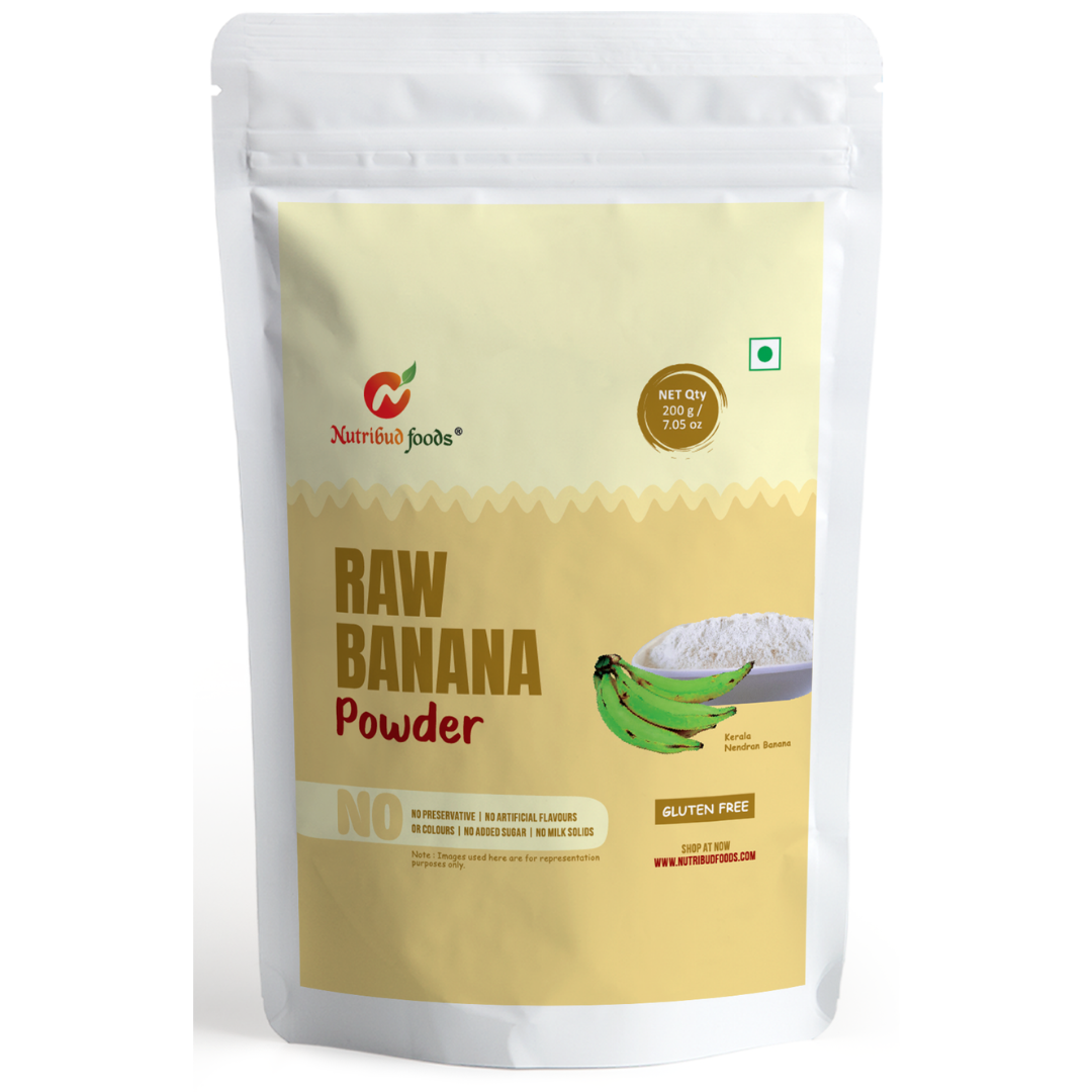 Nutribud Raw Banana Powder (Kerala Nendran Banana) - 1200 gms