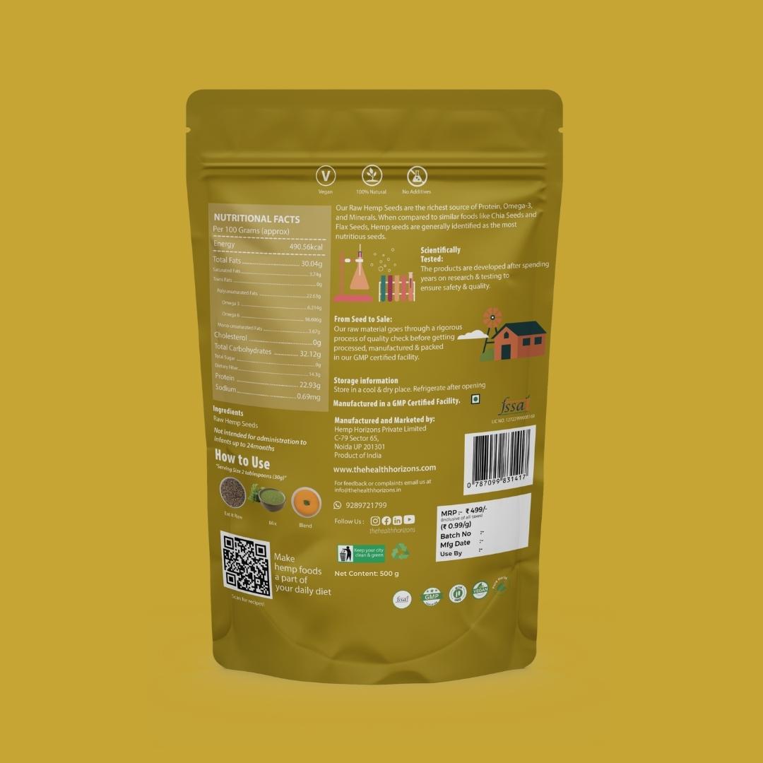 Health Horizons Raw Hemp Seeds - 150 gms
