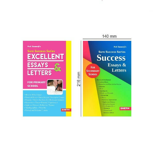 Sure Success Primary & Secondary School Essays and Letters Books Set of 2| Formal & Informal Letters, Descriptive Essays