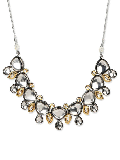 Women's Rhodium-Plated Necklace - Ruby Raang