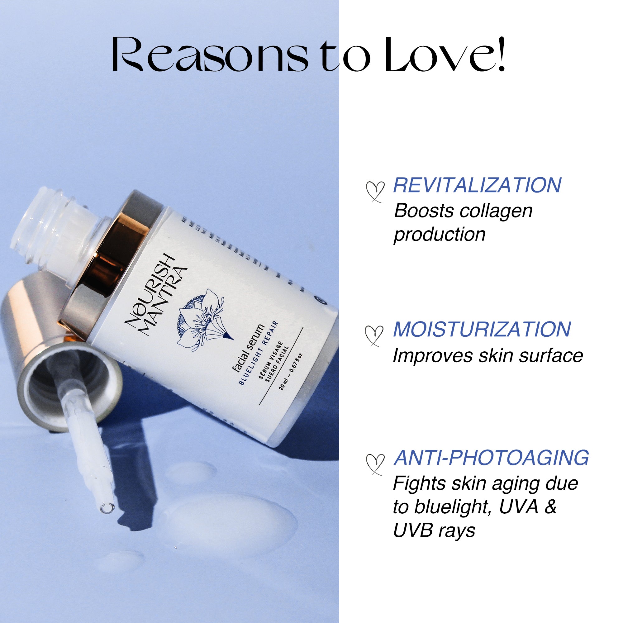 Nourish Mantra Bluelight Repair Serum - 20 ml