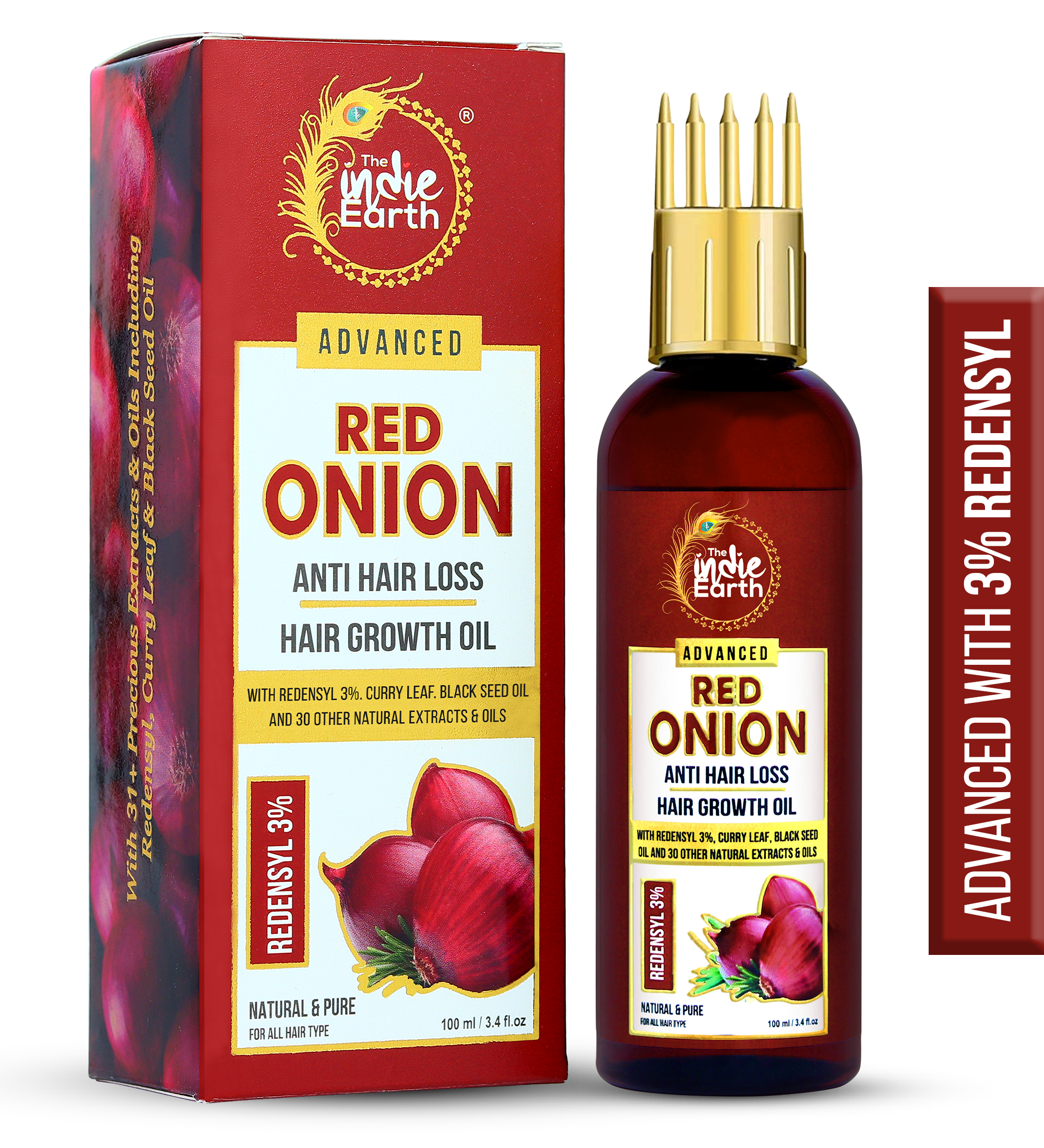 The Indie Earth Advanced 3% Redensyl Red Onion - 100 ml