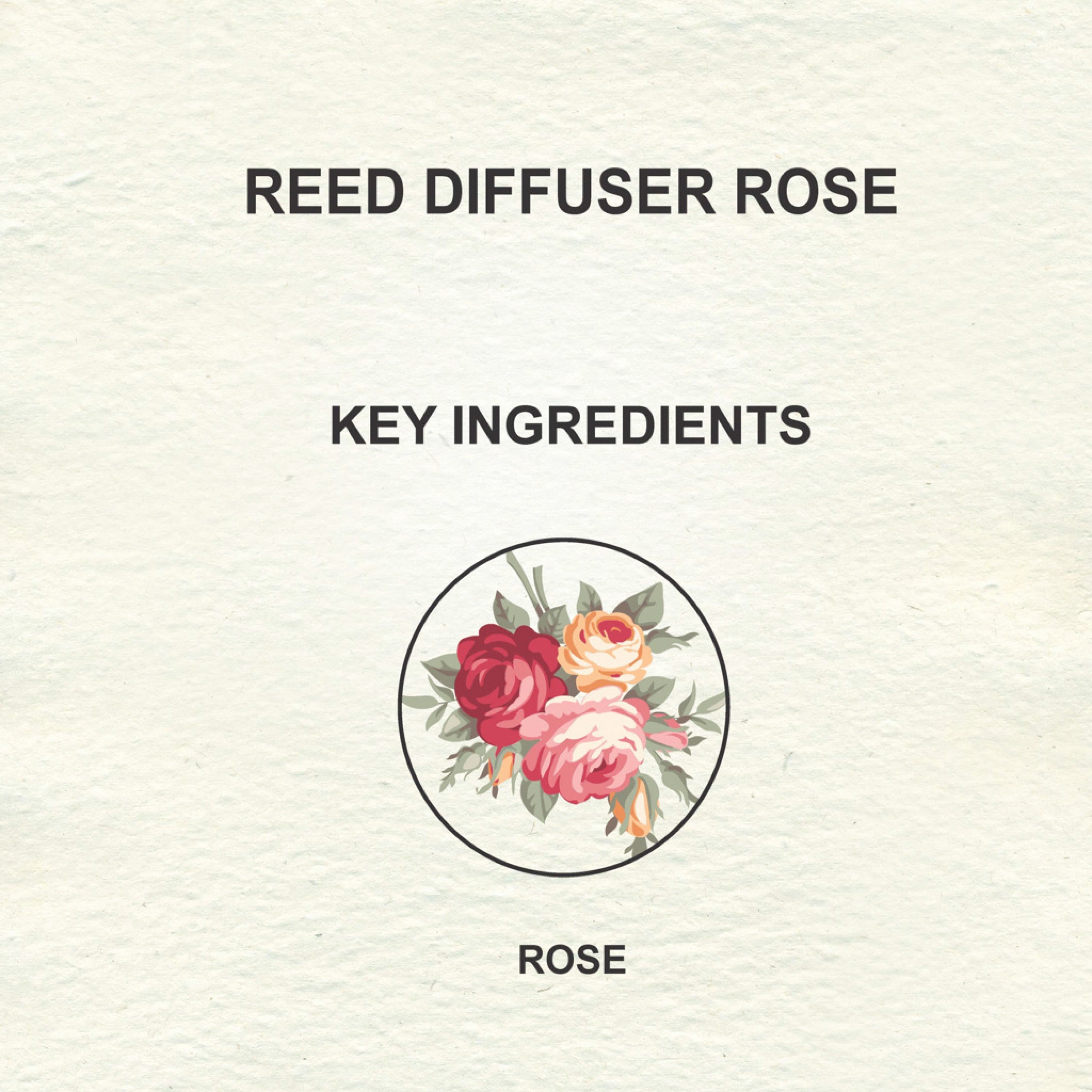 Love Earth Reed Diffuser- Rose - 30 ml