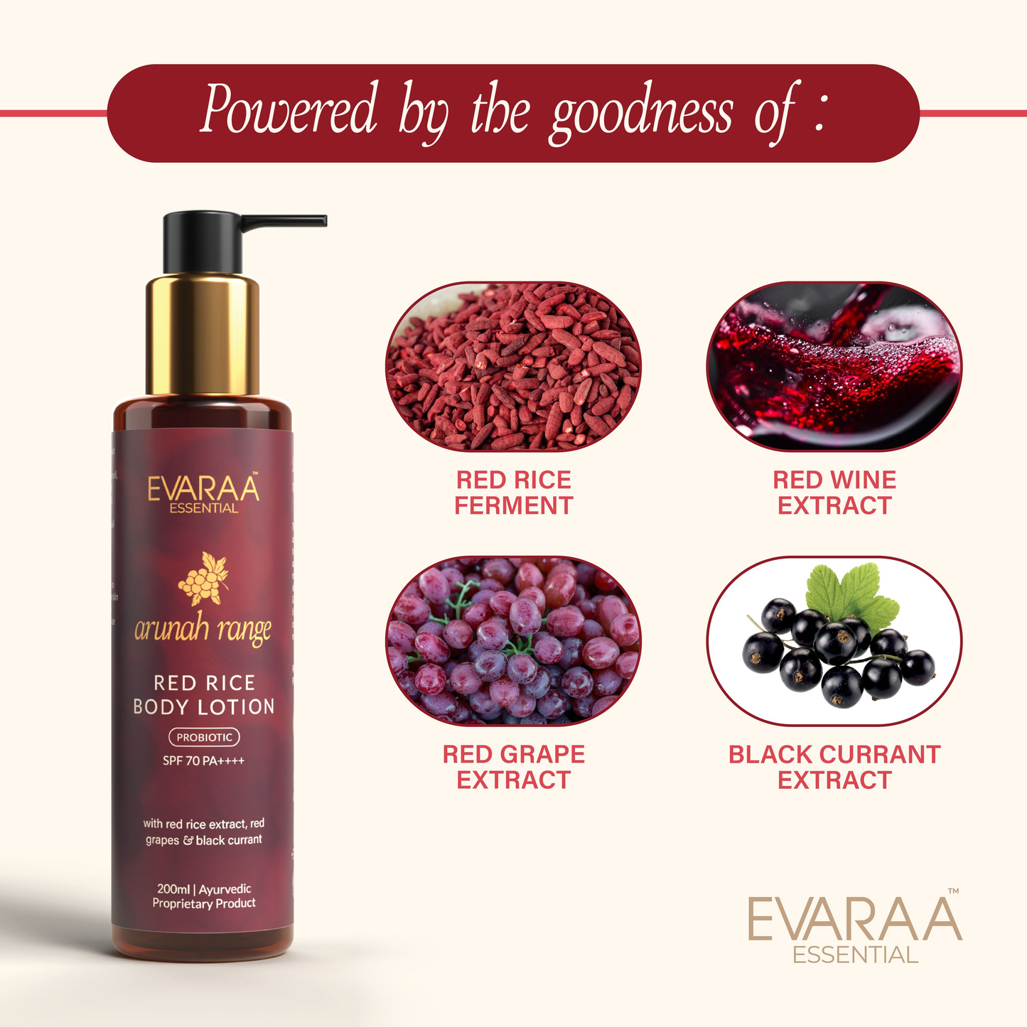 Evaraa Essential Red Rice Body Lotion