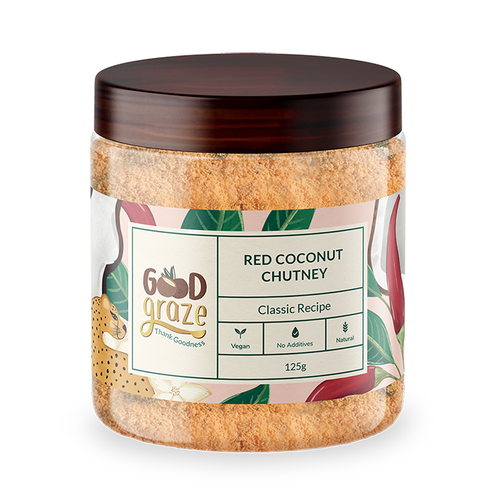 Good Graze Red Chilli Coconut Chutney Powder - 125gms
