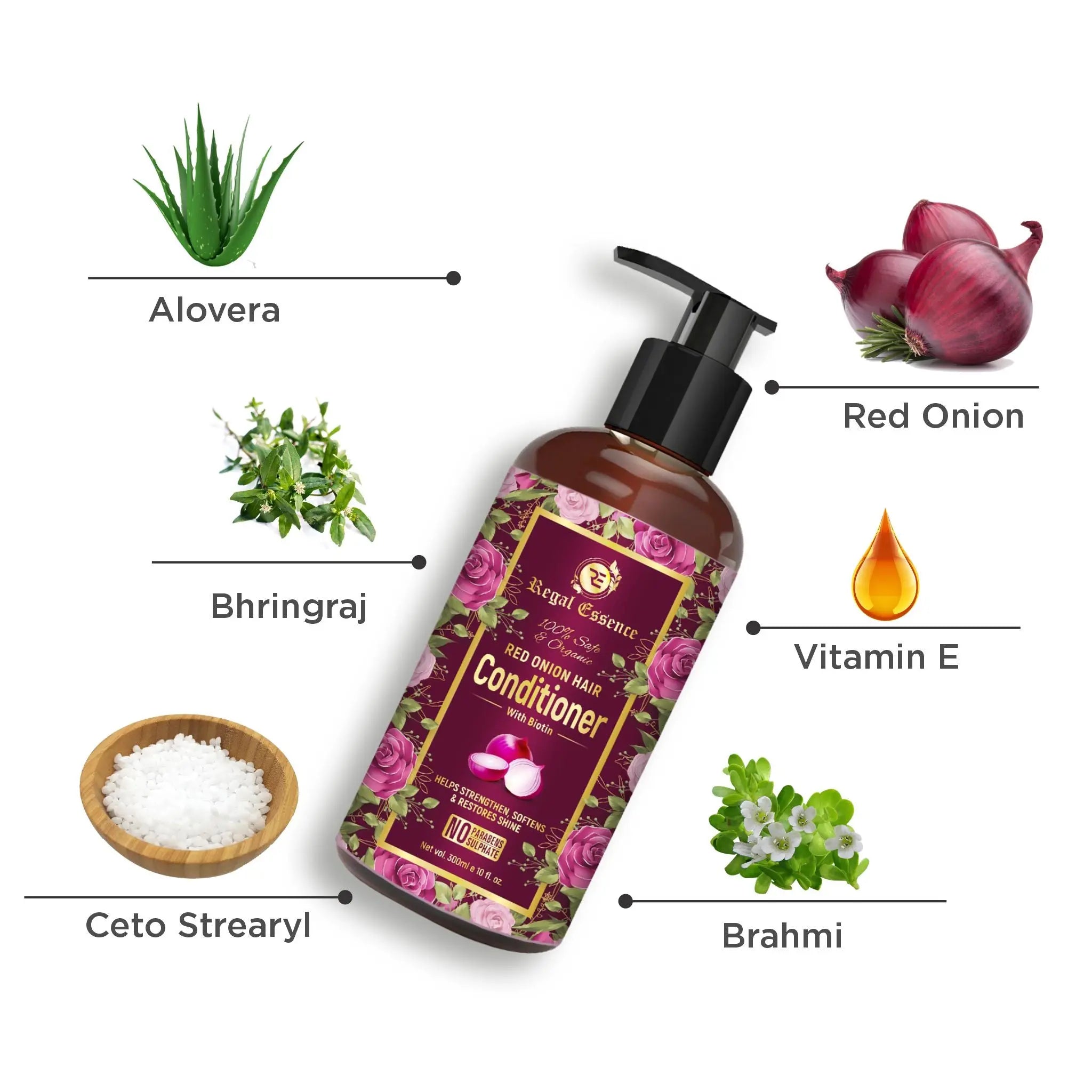 Regal Essence Red Onion Hair Conditioner For Unisex - 300 ml