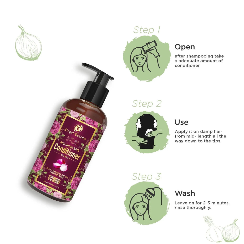 Regal Essence Red Onion Hair Conditioner For Unisex - 300 ml