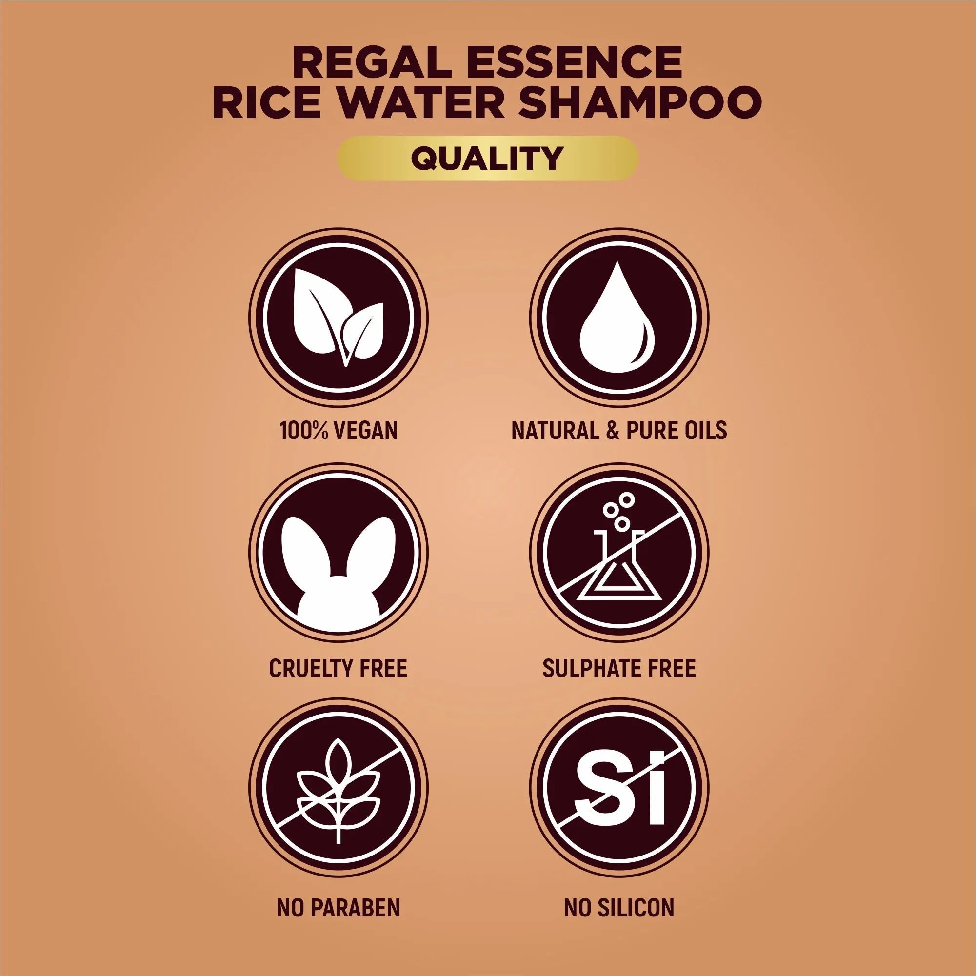 Regal Essence Rice Water Shampoo With Rice Keratin - 300 ml