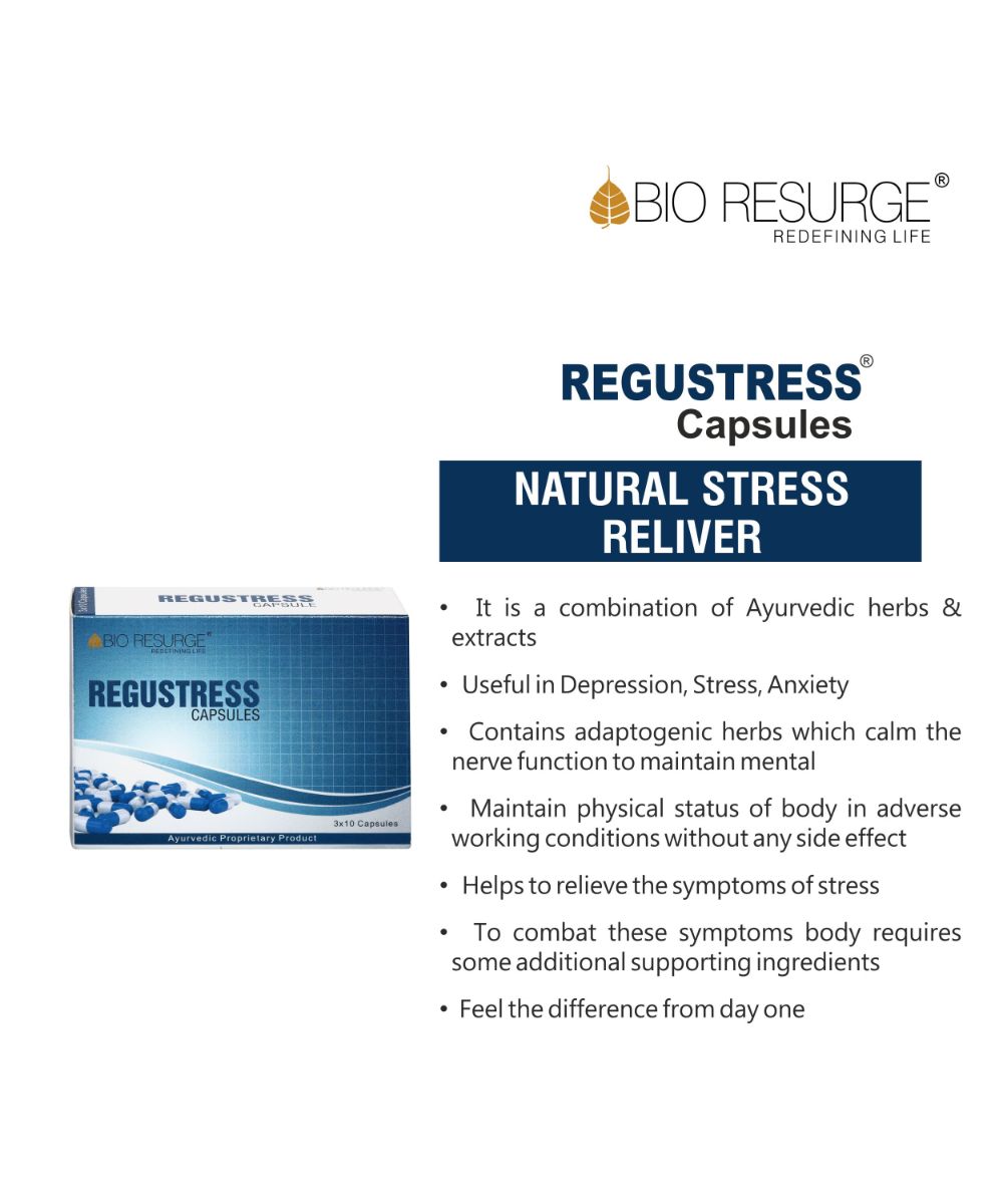 Bio Resurge Regustress Capsules for Anxiety - 30 Capsules