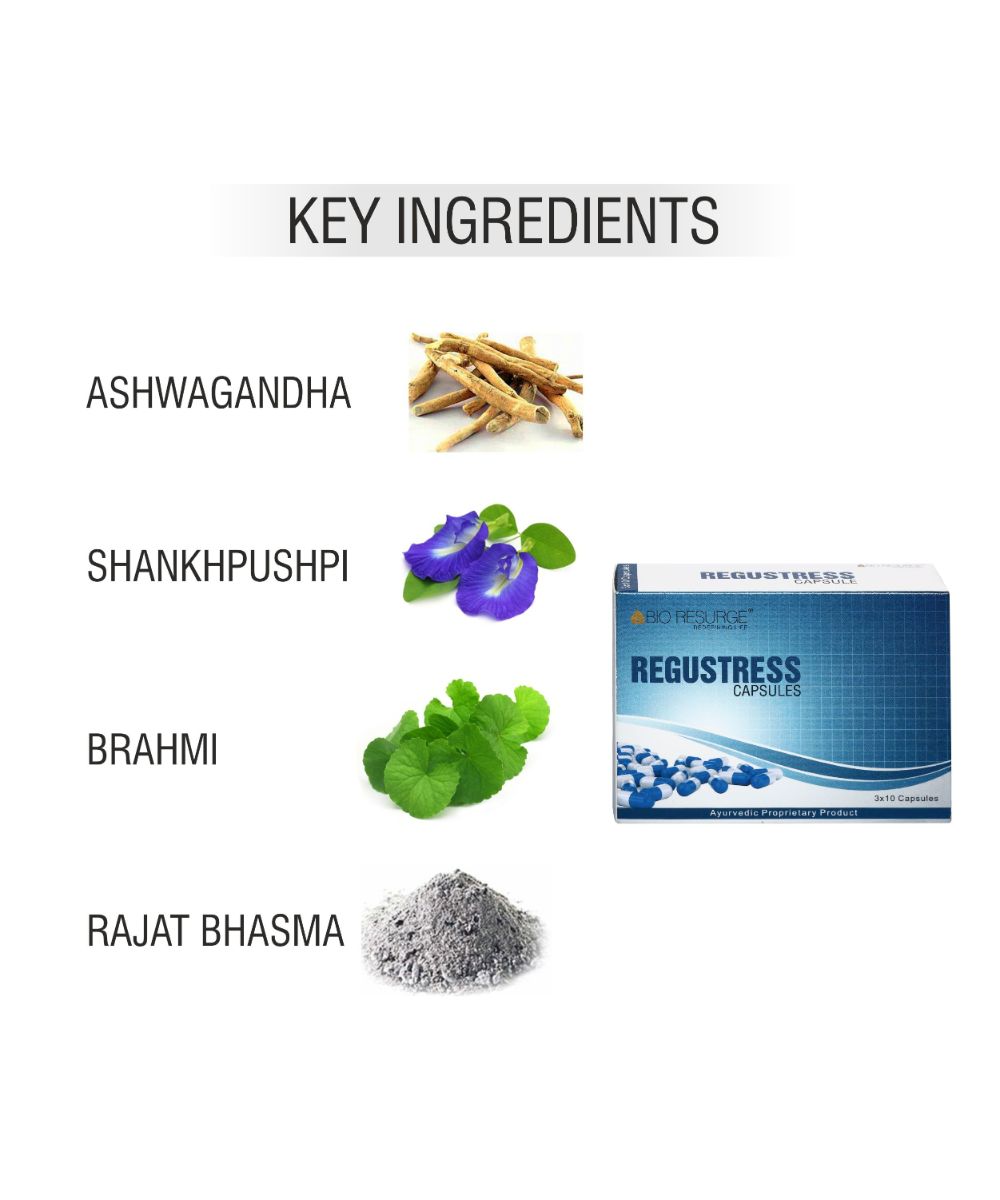 Bio Resurge Regustress Capsules for Anxiety - 30 Capsules
