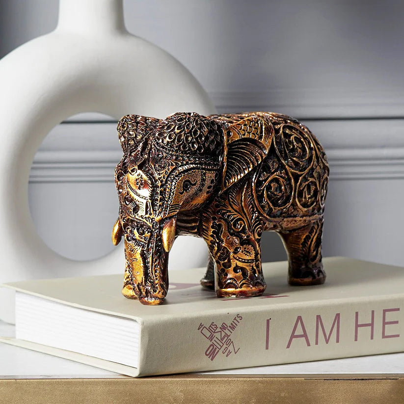 Artarium Hand Crafted Resin Elephant Idol