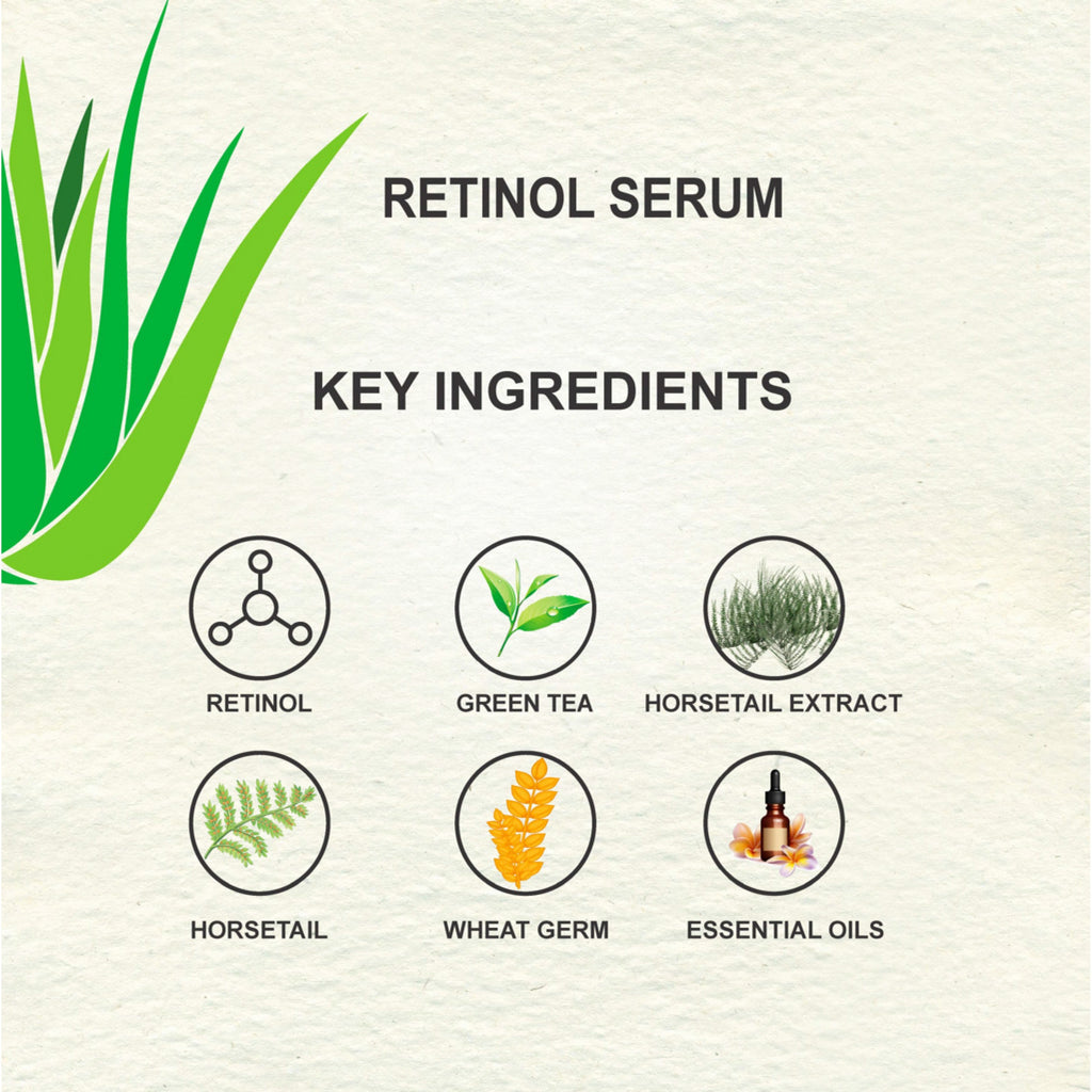 Love Earth Retinol 2.5% Vitamin E & Hyaluronic Acid – Face Serum - 30 ml