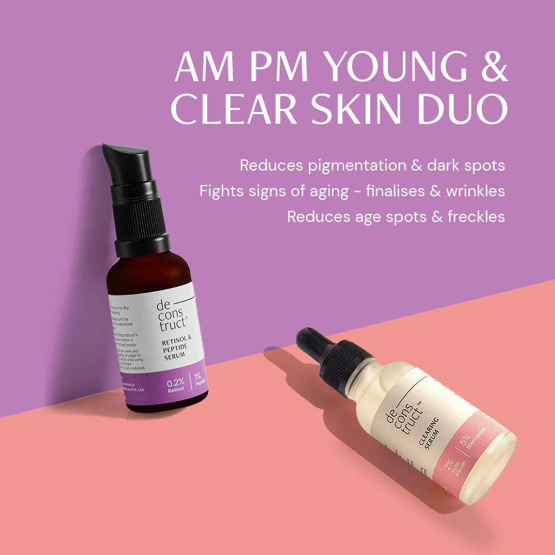 Deconstruct Daily AM PM Young & Clear Skin Combo