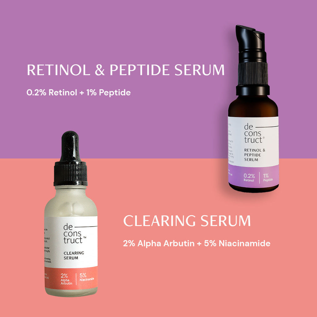 Deconstruct Daily AM PM Young & Clear Skin Combo