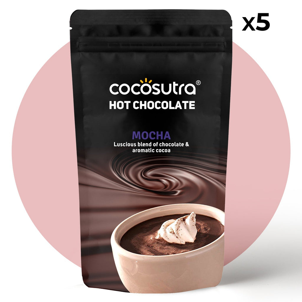 Cocosutra Return Gift Hamper 5 Packs of Hot Chocolate Mix -100 g Each
