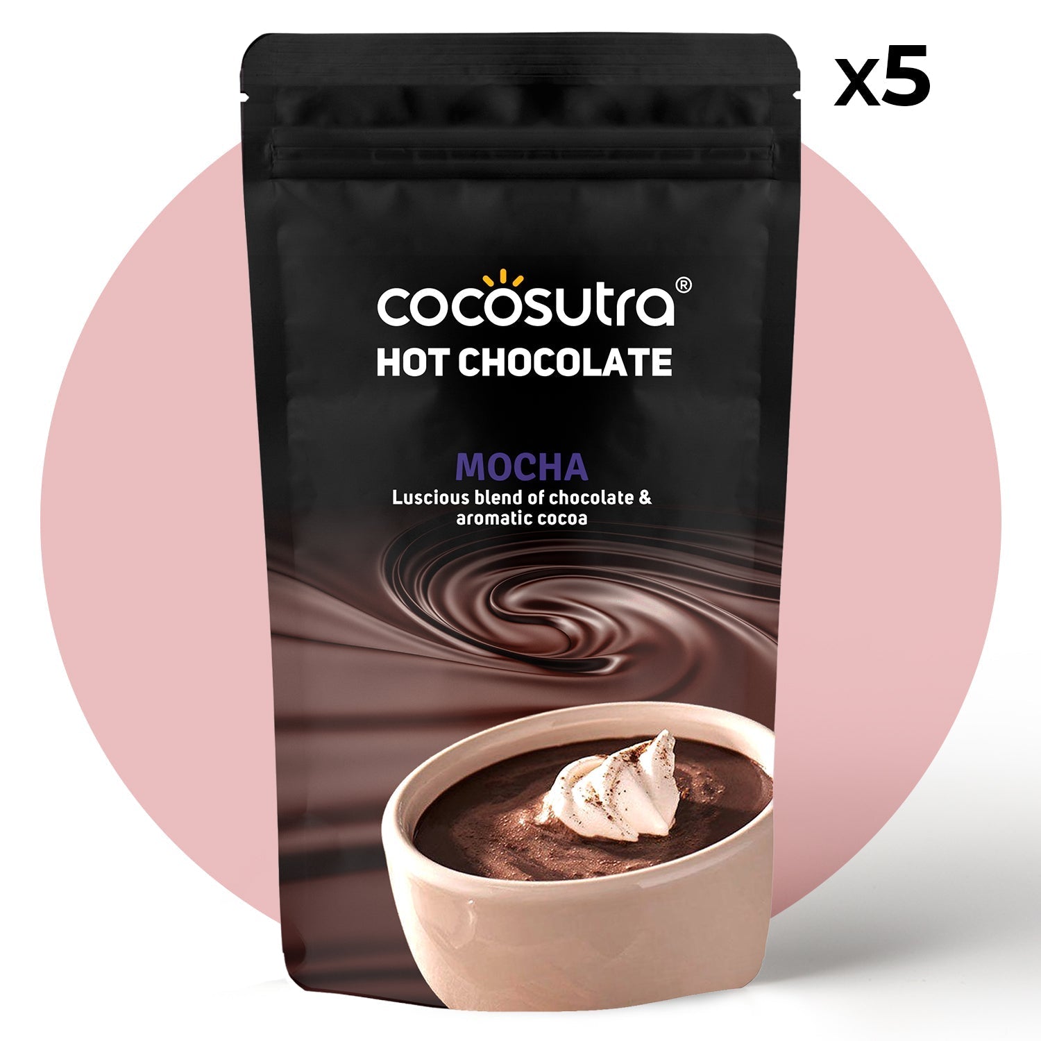 Cocosutra Return Gift Hamper 5 Packs of Hot Chocolate Mix -100 g Each