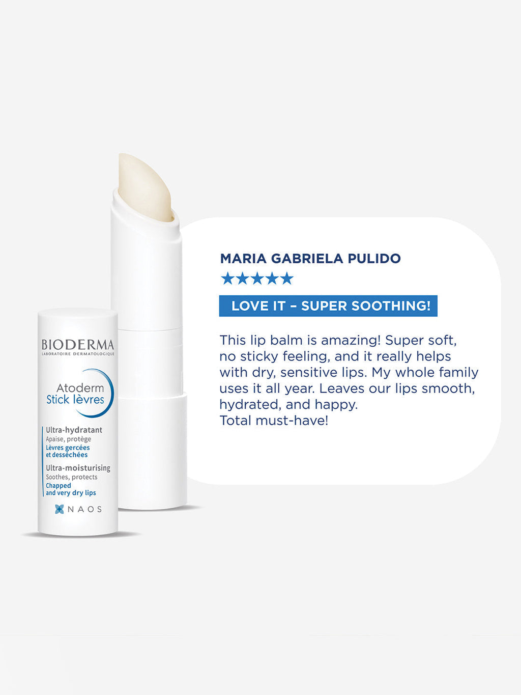 Bioderma Atoderm Levres Moisturising Stick - 4 gms