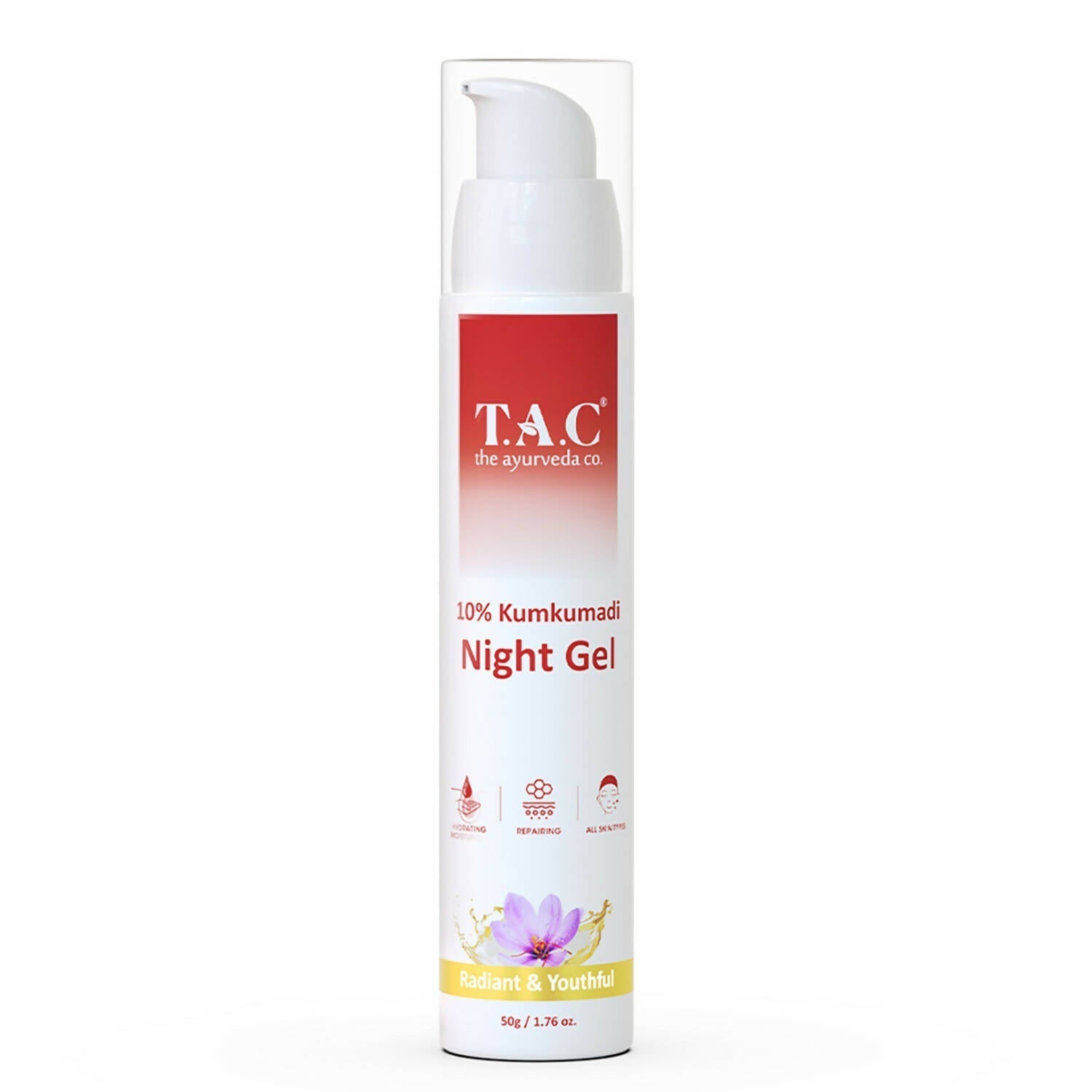 T.A.C - The Ayurveda Co. 10% Kumkumadi Night Gel for Glowing Skin